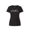 Kerrits Women's Logo V-Neck Tee - Black/Pewter 1 Kerrits Women's Logo V-Neck Tee - Black/Pewter -Best Equestrian Supplies 599063 800 800