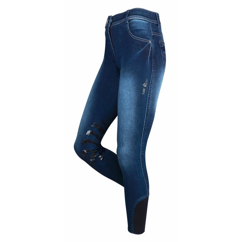 Fair Play Women's Sue Full Seat Breeches - Navy 3 Fair Play Women's Sue Full Seat Breeches - Navy