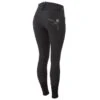 Horze Women's Queenie Silicone Full Seat Breeches W/Crystals - Black