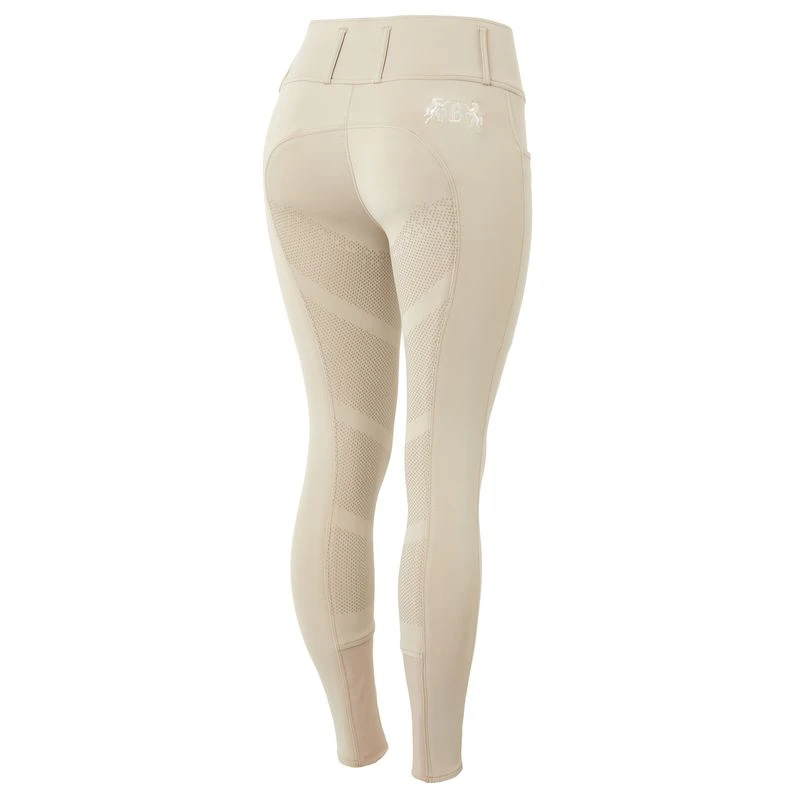 B Vertigo Women's Meghan High Waist Knee Patch Breeches - Weathered Teak 3 B Vertigo Women's Meghan High Waist Knee Patch Breeches - Weathered Teak
