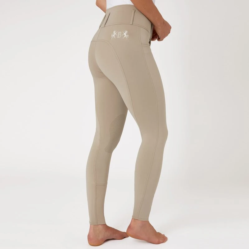 B Vertigo Women's Meghan High Waist Knee Patch Breeches - Weathered Teak 5 B Vertigo Women's Meghan High Waist Knee Patch Breeches - Weathered Teak - Image 3