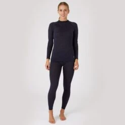 B Vertigo Women's Roxie Woolmix Underwear Shirt - Dark Navy -Best Equestrian Supplies 601479 800 800