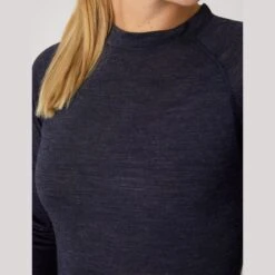 B Vertigo Women's Roxie Woolmix Underwear Shirt - Dark Navy -Best Equestrian Supplies 601480 800 800