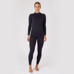 B Vertigo Women's Roxie Woolmix Long Underwear - Dark Navy -Best Equestrian Supplies 602754 800 800
