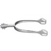 Herm Sprenger 45mm Flat Neck Rowel #4 Ultra Fit Spurs - Stainless Steel -Best Equestrian Supplies 605193 800 800