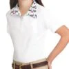 Romfh Kids' Sarah Short Sleeve Show Shirt - White/Mr Chaps -Best Equestrian Supplies 605360 800 800