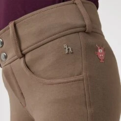 Horze Kids' Morgan Full Seat Breeches - Cocoa Mocha -Best Equestrian Supplies 607824 800 800
