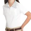 Romfh Kids' Classic Long Sleeve Show Shirt - White/Light Grey Logo -Best Equestrian Supplies 615548 800 800