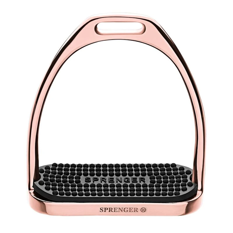Herm Sprenger Fillis Stirrups - Rosegold/Black Pad 3 Herm Sprenger Fillis Stirrups - Rosegold/Black Pad