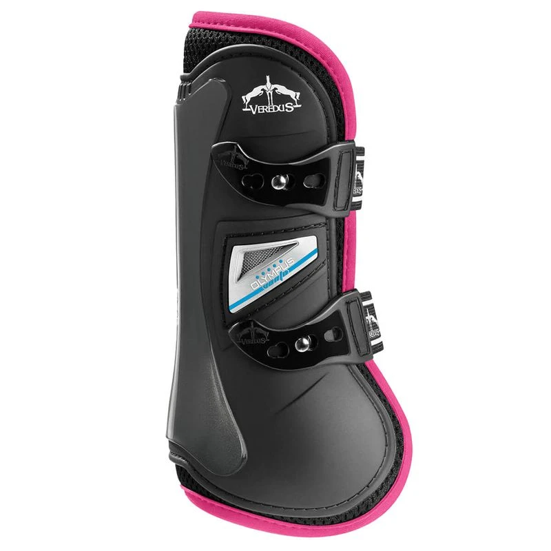 Veredus Olympus Vento Color Open Front Boots - Black/Pink 3 Veredus Olympus Vento Color Open Front Boots - Black/Pink
