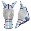 Pessoa Plaid Fly Mask - Violet Sky Plaid -Best Equestrian Supplies 620809 800 800
