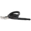 M. Toulouse Platinum Double Leather Stirrup Leathers - Black/Black -Best Equestrian Supplies 631750 800 800