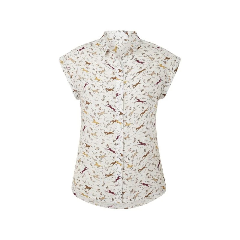 EQL Women's Horizon Rolled Cuff Shirt - Soft White Spring Fever 3 EQL Women's Horizon Rolled Cuff Shirt - Soft White Spring Fever