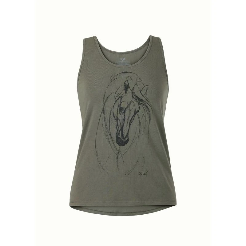 EQL Women's Graceful Horse Tank - Caper 3 EQL Women's Graceful Horse Tank - Caper