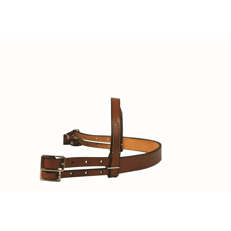 Western Rawhide Plain Pony Bridle With Reins - Chestnut 3 Western Rawhide Plain Pony Bridle With Reins - Chestnut
