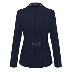 Fair Play Women's Alissa Fleur Dressage Summer Short Tail Coat - Navy 5 Fair Play Women's Alissa Fleur Dressage Summer Short Tail Coat - Navy -Best Equestrian Supplies 655364 800 800