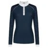 Fair Play Women's Anita Long Sleeve Competition Shirt - Navy -Best Equestrian Supplies 655369 800 800