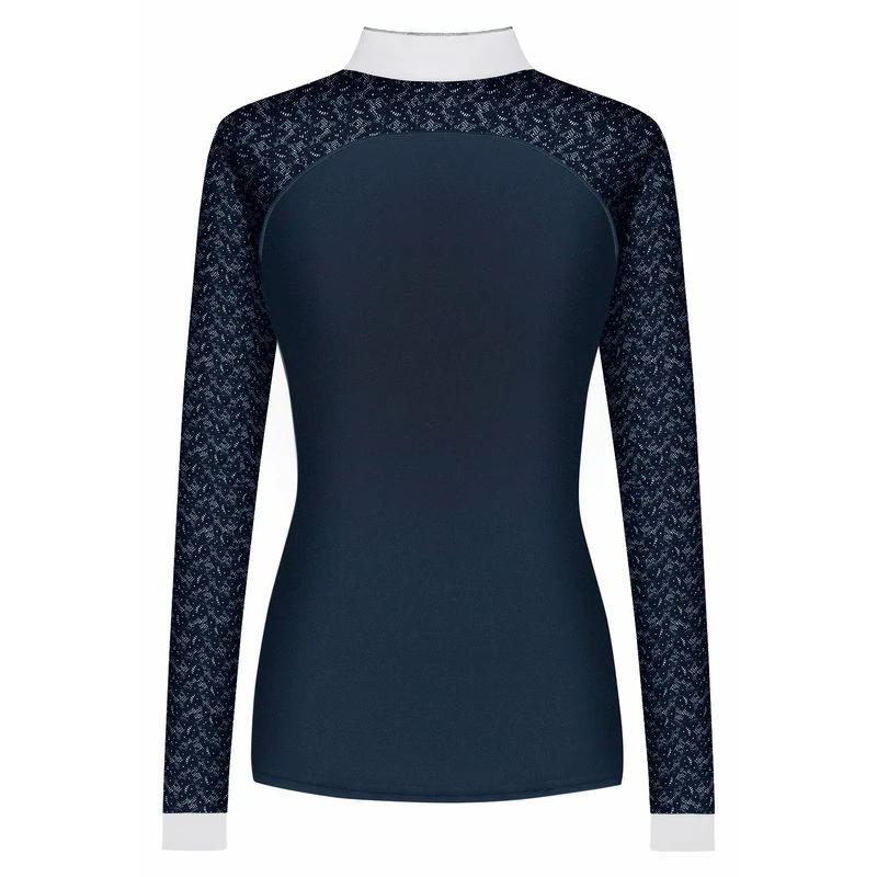 Fair Play Women's Anita Long Sleeve Competition Shirt - Navy 4 Fair Play Women's Anita Long Sleeve Competition Shirt - Navy - Image 2