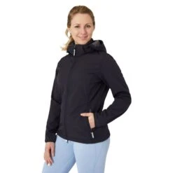 Horze Women's Trisha Softshell Jacket - Dark Navy 9 Horze Women's Trisha Softshell Jacket - Dark Navy -Best Equestrian Supplies 659648 800 800