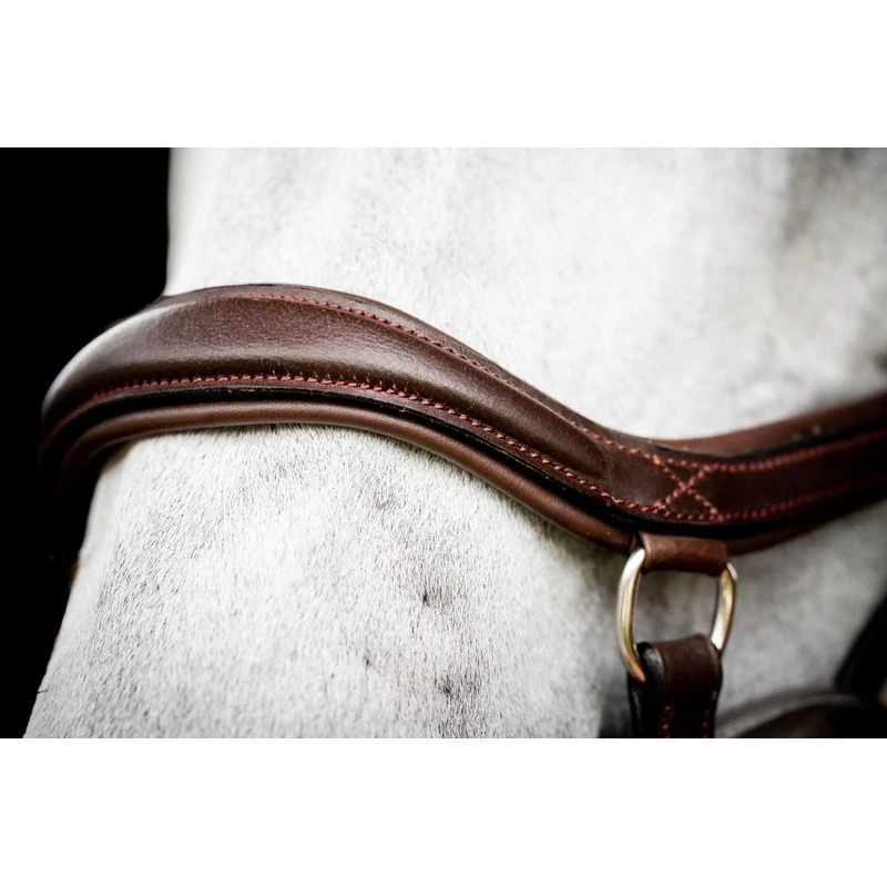 Rambo Micklem 2 Deluxe Competition Bridle W/Reins - Dark Havana 5 Rambo Micklem 2 Deluxe Competition Bridle W/Reins - Dark Havana - Image 3