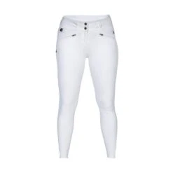 Back On Track Women's Katie Knee Patch Breeches - White