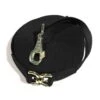Kensington 30ft Flat Nylon Lunge Line - Black W/Goldtone -Best Equestrian Supplies 671646 800 800