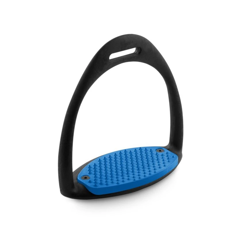 Royal Rider Easy Stirrups - Black/Blue Pad 3 Royal Rider Easy Stirrups - Black/Blue Pad