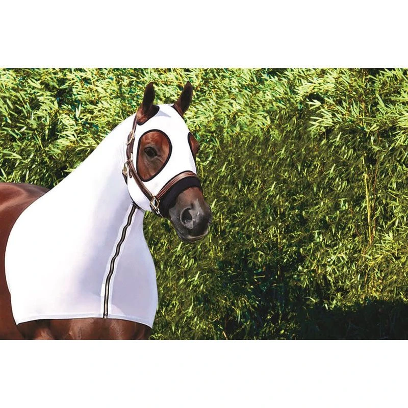 Perri's Mesh Lycra Mane Hood - White 3 Perri's Mesh Lycra Mane Hood - White