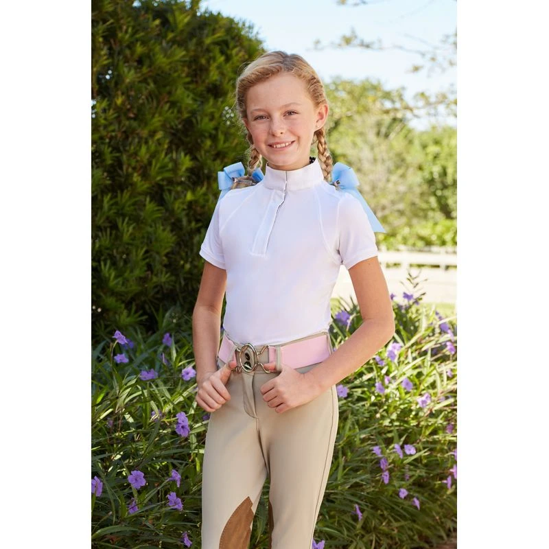 RJ Classics Kids' Sadie Jr 37.5 Short Sleeve Show Shirt - White/Daisies 4 RJ Classics Kids' Sadie Jr 37.5 Short Sleeve Show Shirt - White/Daisies - Image 2