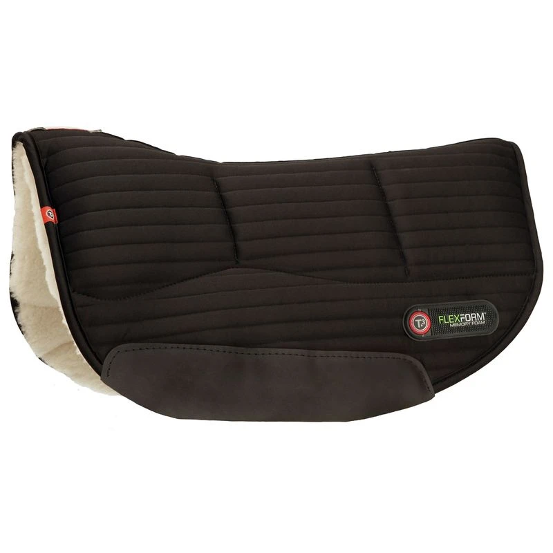 T3 WoolBack FlexForm Round Skirt Pad W/Shims - Black 3 T3 WoolBack FlexForm Round Skirt Pad W/Shims - Black