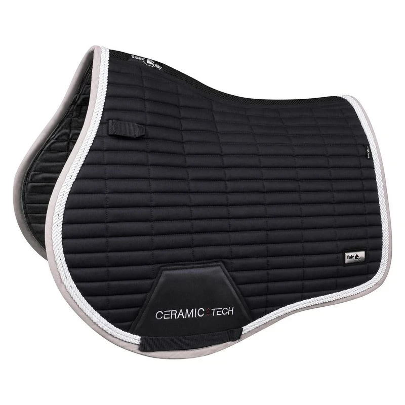 Fair Play Quartz Ceramic Jump Saddle Pad - Black 3 Fair Play Quartz Ceramic Jump Saddle Pad - Black