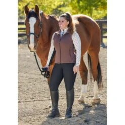 Kerrits Women's Transition Stretch Fleece Vest - Leather -Best Equestrian Supplies 681291 800 800