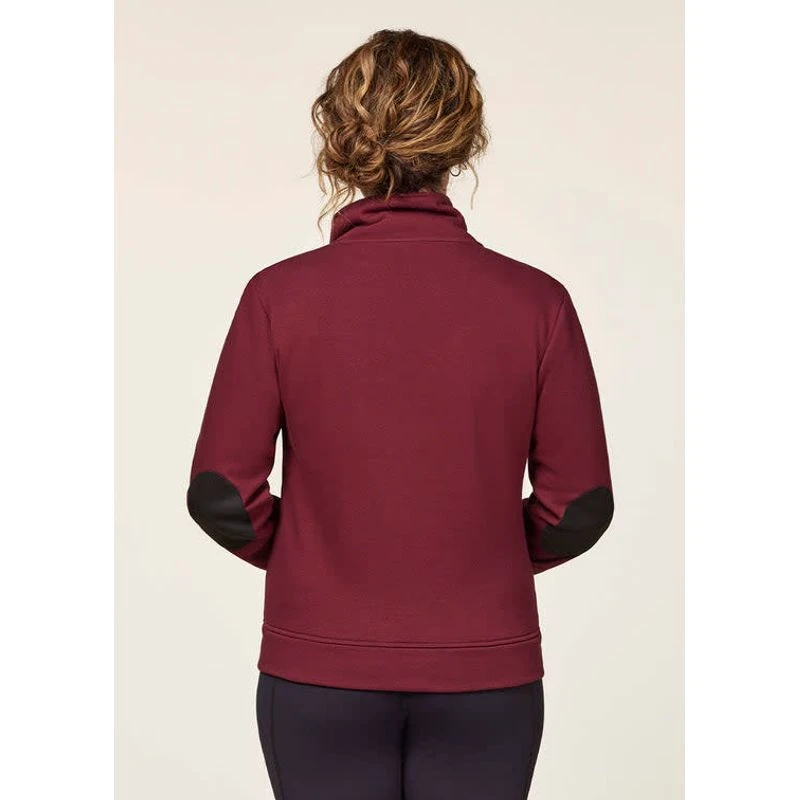 EQL Women's Wrap Front Fleece Jacket - Sangria 7 EQL Women's Wrap Front Fleece Jacket - Sangria - Image 5