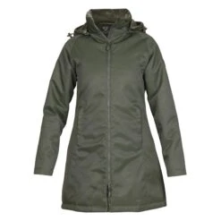 Shires Aubrion Women's Halcyon Mid Length Waterproof Coat - Green