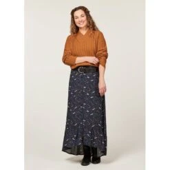 EQL Women's Brittany Cable Knit V-Neck Sweater - Spice -Best Equestrian Supplies 694398 800 800