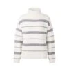 EQL Women's Railway Stripe Sweater - Soft White/Black -Best Equestrian Supplies 694413 800 800