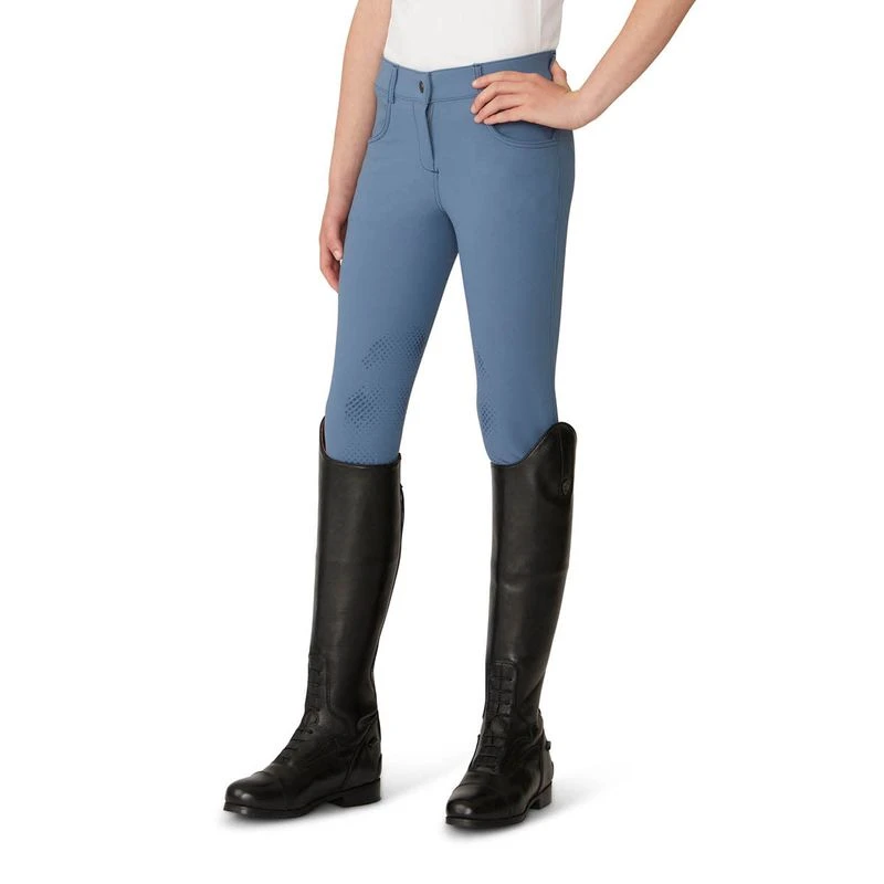 Ovation Women's Signature Bellissima II GripTec Knee Patch Breeches - Indigo 3 Ovation Women's Signature Bellissima II GripTec Knee Patch Breeches - Indigo