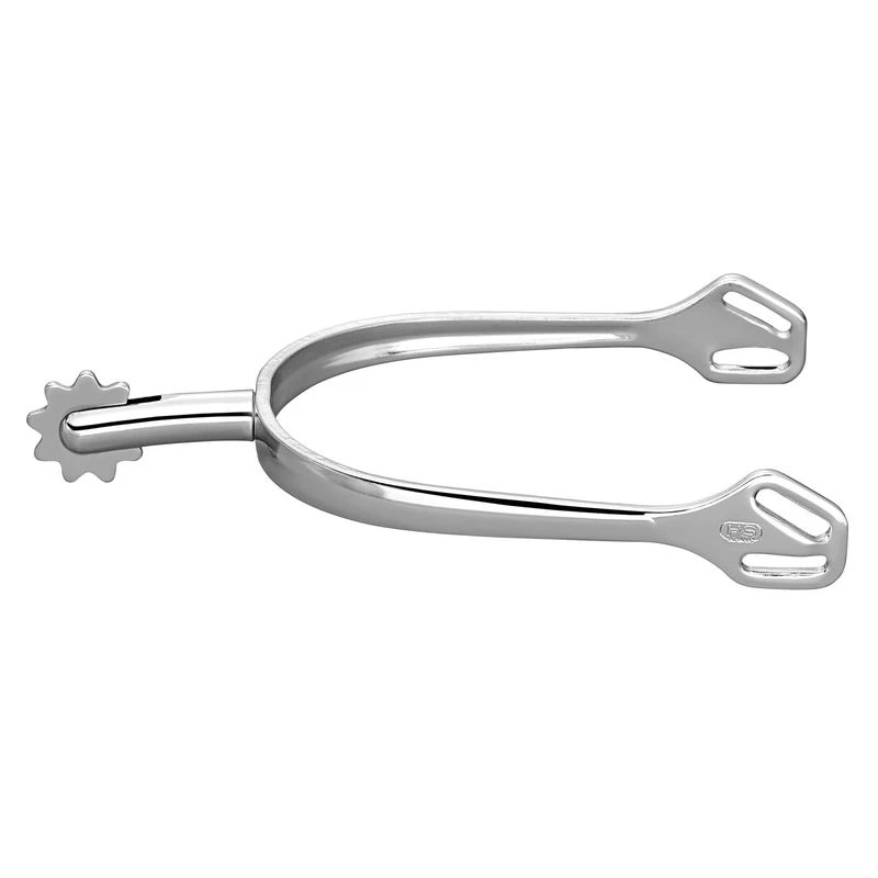 Herm Sprenger Ultra Fit 40mm Round End 9pt Rowel Spurs - Stainless Steel 3 Herm Sprenger Ultra Fit 40mm Round End 9pt Rowel Spurs - Stainless Steel