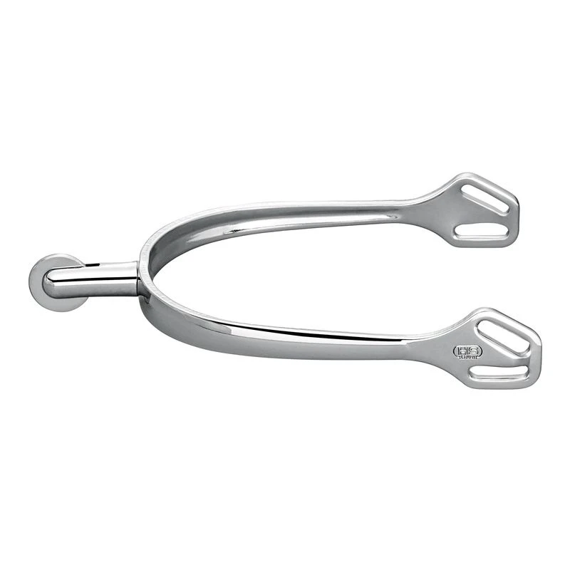 Herm Sprenger Ultra Fit 30mm Round End Small Smooth Rowel Spurs - Stainless Steel 3 Herm Sprenger Ultra Fit 30mm Round End Small Smooth Rowel Spurs - Stainless Steel