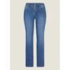 EQL Women's In Motion Button Fly Straight Leg Jeans - Light Wash -Best Equestrian Supplies 711613 800 800