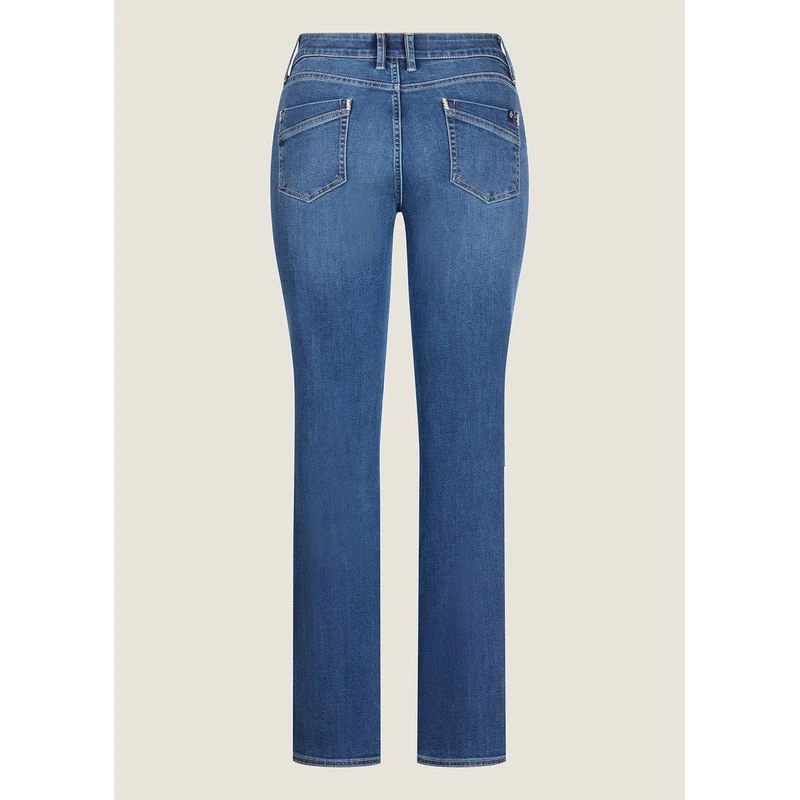 EQL Women's In Motion Button Fly Straight Leg Jeans - Light Wash 4 EQL Women's In Motion Button Fly Straight Leg Jeans - Light Wash - Image 2